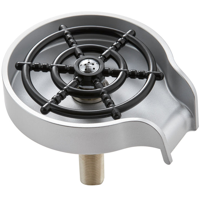 VEVOR Glass Rinser 10 Spraying Jets 360° Rotating ABS Cup Washer & Cup Holder