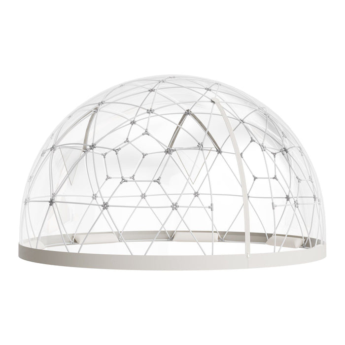 Garden Dome Tent, 3.6 x 2.2 m Outdoor Clear Bubble Tent for 4-7 Person, Weatherproof Geodesic Dome Greenhouse with Window, PVC Igloo Tents for Backyard Patios Camping Party Wedding