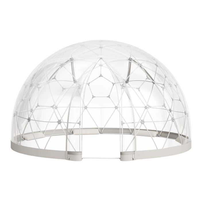 Garden Dome Tent, 2.9 x 1.75 m Outdoor Clear Bubble Tent for 2-4 Person, Weatherproof Geodesic Dome Greenhouse with Window, PVC Igloo Tents for Backyard Patios Camping Party Wedding