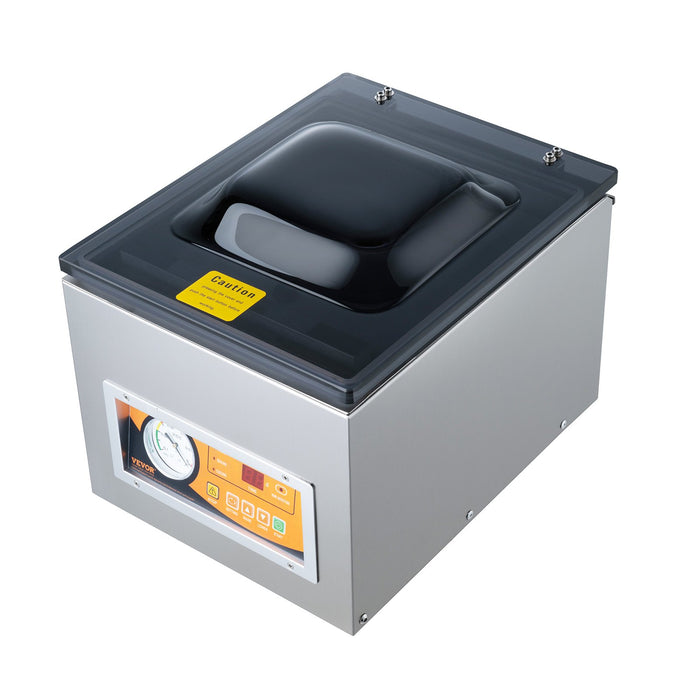VEVOR Chamber Vacuum Sealer, 260W Sealing Power, Vacuum Packing Machine for Wet Foods, Meats, Marinades and More, Compact Size with 260 mm Sealing Length, Applied in Home Kitchen and Commercial Use
