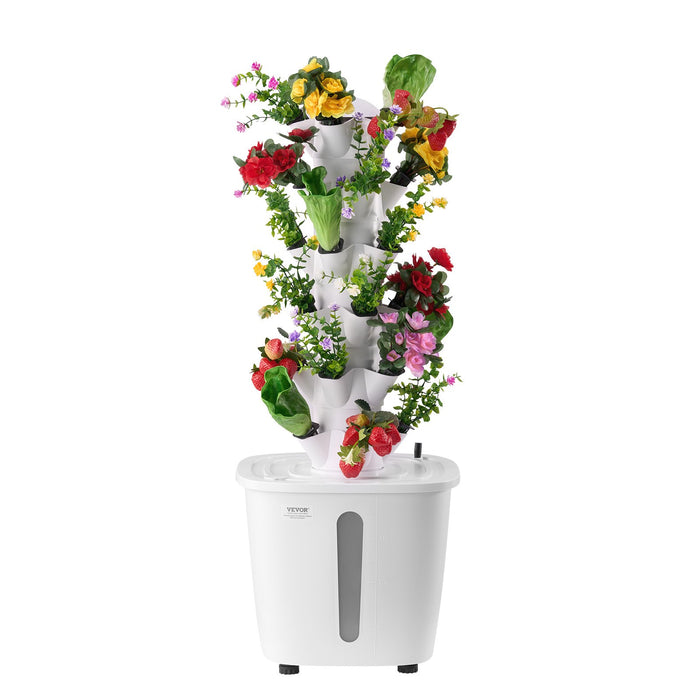 VEVOR Hydroponic Growing System, 30 Pods Vertical 6 Tiers Hydroponic Tower, Home Hydronic Garden with Water Pump & Timer, Water Circulation Plants Germination Kit for Indoor Herbs Fruits & Vegetables