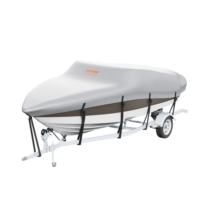 VEVOR Boat Cover 600D Waterproof 20-22 ft Boat Cover V-Hull Tri-Hull Runabout