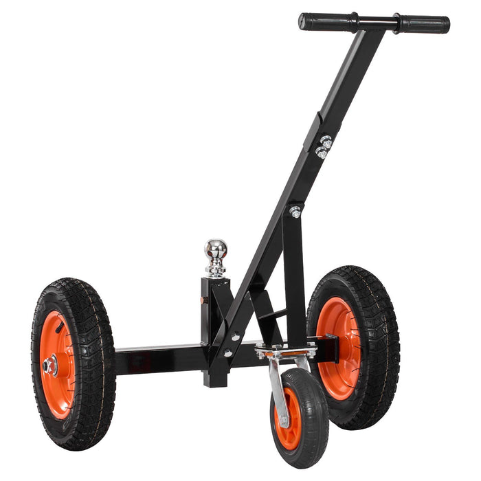 Trailer Dolly, 1000lbs Tongue Weight Capacity, Carbon Steel Trailer Mover with 2 inch Ball, 14 inch Pneumatic Tires, Portable Tow Dolly for Moving RV Trailer