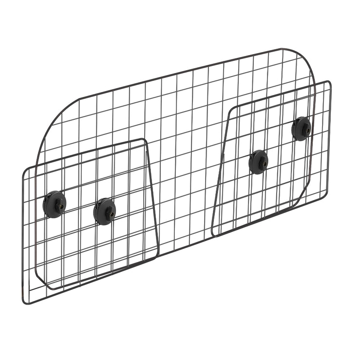 VEVOR Dog Car Barrier, 96.5-168.5cm Adjustable Car Divider for Trunk Cargo Area, Universal-Fit Back Seat Heavy-Duty Wire Mesh Dogs Separator Guard Net, Vehicle Pet Barrier for Sedans, Trucks and SUVs