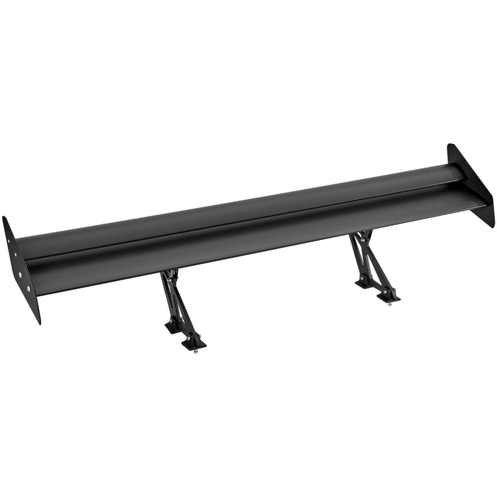 VEVOR GT Wing Car Spoiler, 53.1 inch Universal Spoiler with Double Deck, Adjustable Lightweight Aluminum, Car Rear Spoiler Wing, Racing Spoiler BGW/JDM Drift Black