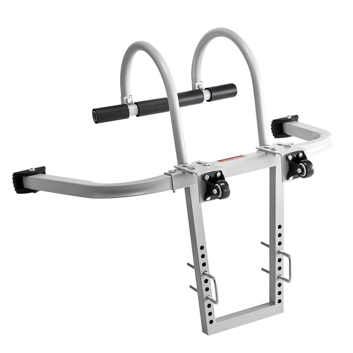 VEVOR Ladder Stabilizer, 2 in 1 Extension Wall Ladder Standoff Hook, Roof Ridge Ladder Accessories Both Horizontally and Vertically, Heavy-duty Steel Rubber Grip T-Bar, Quick Access to Steep Roofs
