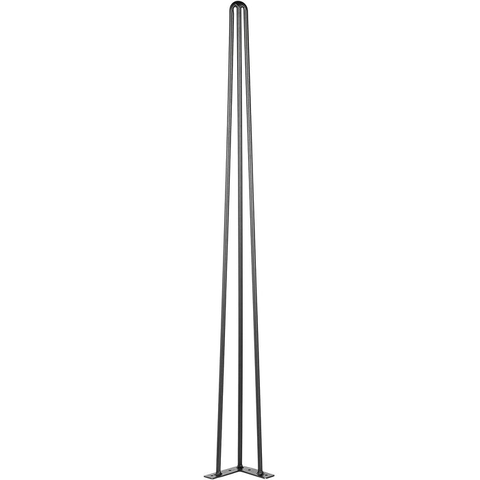 VEVOR Hairpin Table Legs 34 inch Black Set of 4 Desk Legs Each 220lbs Capacity Hairpin Desk Legs 3 Rods for Bench Desk Dining End Table Chairs Carbon Steel DIY Table Legs Heavy Duty Furniture Legs