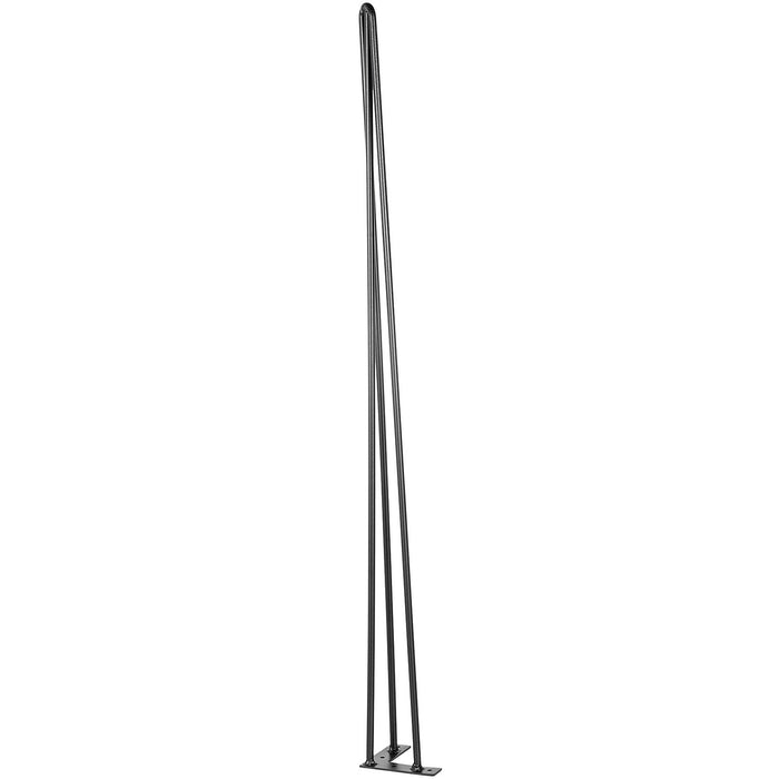 VEVOR Hairpin Table Legs 34 inch Black Set of 4 Desk Legs Each 220lbs Capacity Hairpin Desk Legs 3 Rods for Bench Desk Dining End Table Chairs Carbon Steel DIY Table Legs Heavy Duty Furniture Legs