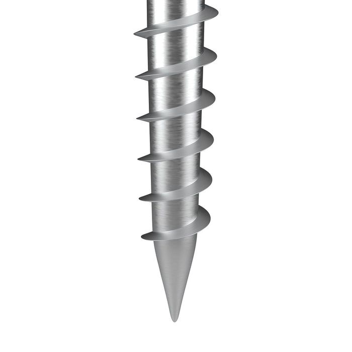 VEVOR No Dig Ground Anchor, 1 Pack 10 x 7 x 70 cm DIY Screw in Post Stake, Includes 6 Lag Bolts & a Rebar, U-Shape Heavy Duty Steel Post Holder, Great for Mailbox Posts and Fence Posts