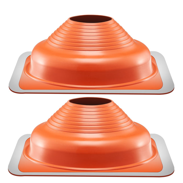 VEVOR 2 Pcs Metal Roof Pipe Flashing Boot Fit 160-300 mm Pipe High Temp Silicone