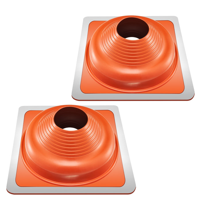 VEVOR 2 Pcs Metal Roof Pipe Flashing Boot Fit 160-300 mm Pipe High Temp Silicone