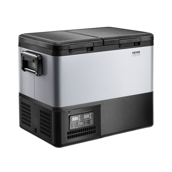 VEVOR Portable Car Refrigerator Freezer Compressor 45L Dual Zone for Car Home