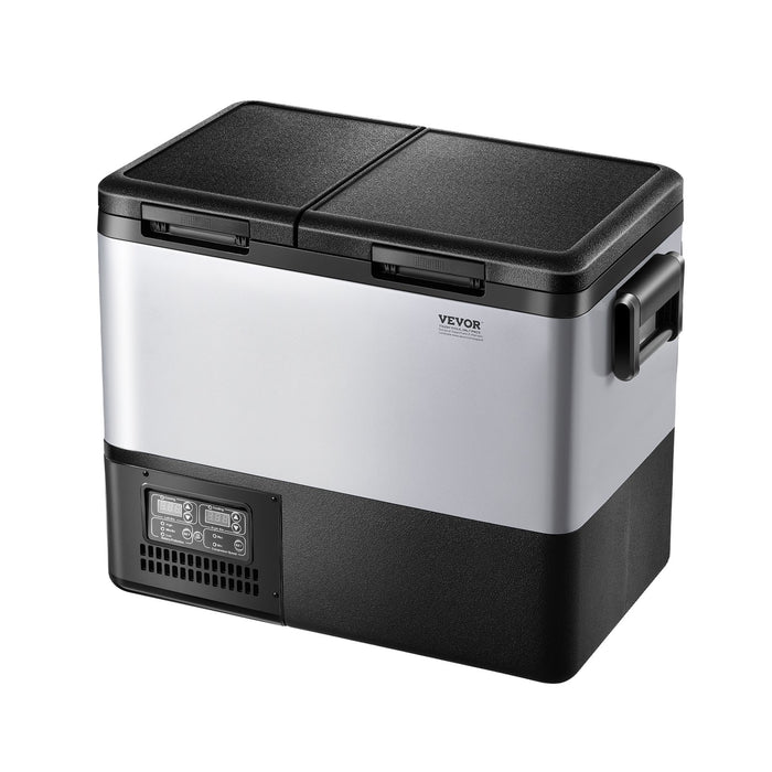 VEVOR Portable Car Refrigerator Freezer Compressor 45L Dual Zone for Car Home