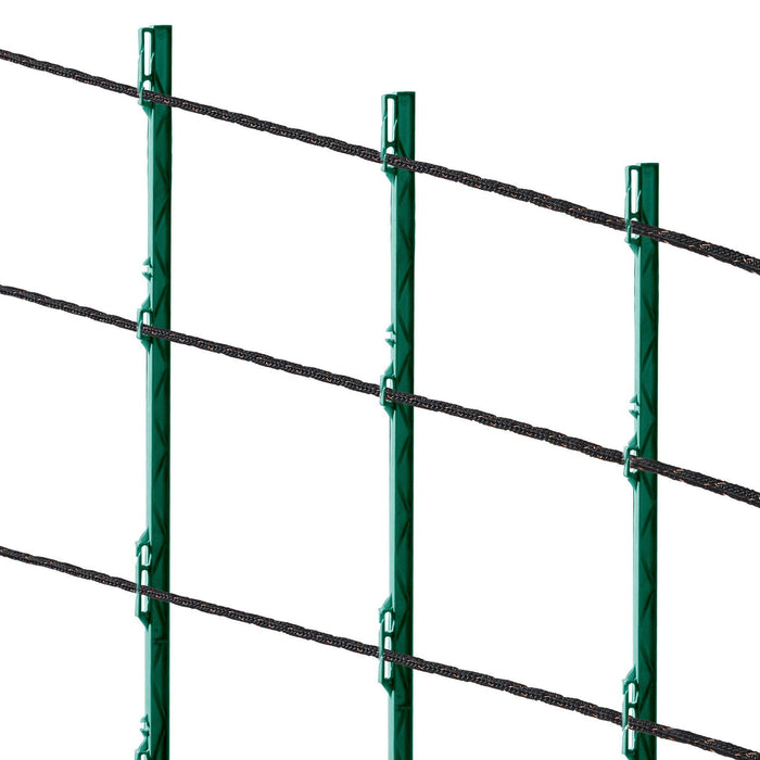 Electric Fence Wire, 1000Ft 305M Portable Polywire, 1/4" Diameter 2 Copper Strands for Reliable Conductivity and Rust Resistance, Fencing Rope Line for Horse, Cattle, Livestock