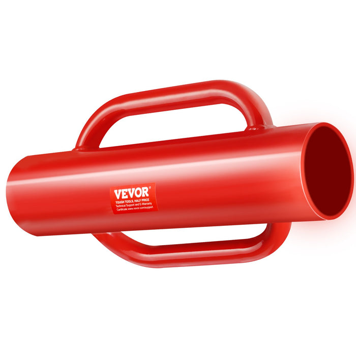 VEVOR Fence Post Driver with Handles, 2.7 in Inner Diameter T Post Pole Pounder, 14LB Heavy Duty Carbon Steel Hand Post Rammer, Farm Fencing Hole Digger for U Channel, Sign Pole, Wooden Post, Red