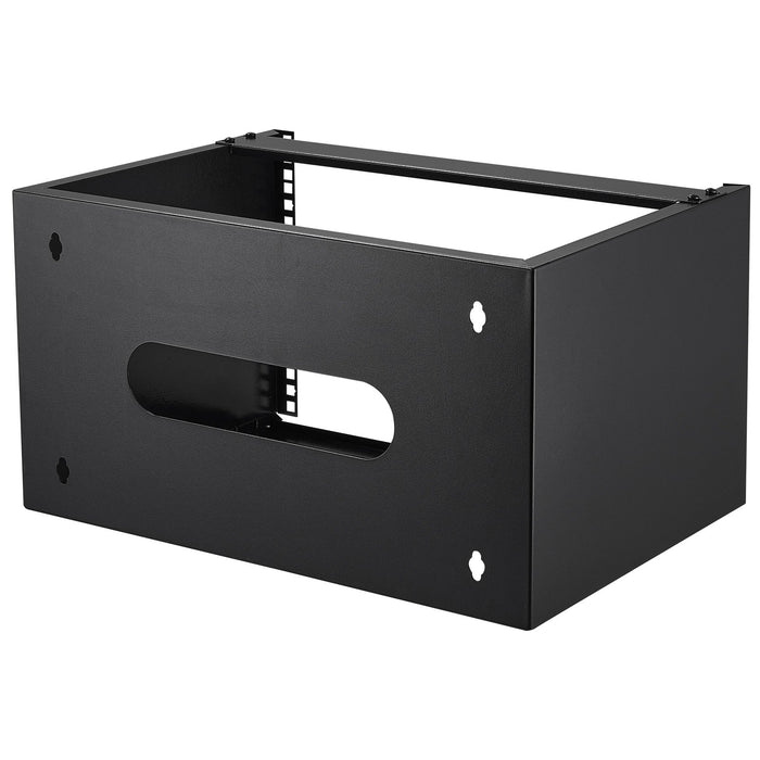 VEVOR 6U Wall Mount Network Rack, 14 in/355.6 mm Depth, 50 lbs/22.68 kg Max Weight Capacity Wall Mount Server Rack with Cage Nuts, 19"/482.6 mm for Shallow Server IT Equipment and Network Switches