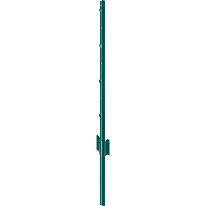 VEVOR 3 Feet Fence Post, 10 Pack U-Channel Heavy Duty Metal Fence Posts, Sturdy Steel Fence Stakes for Garden Yard, Lawn, Farms and Outdoor Wire Fencing, Green