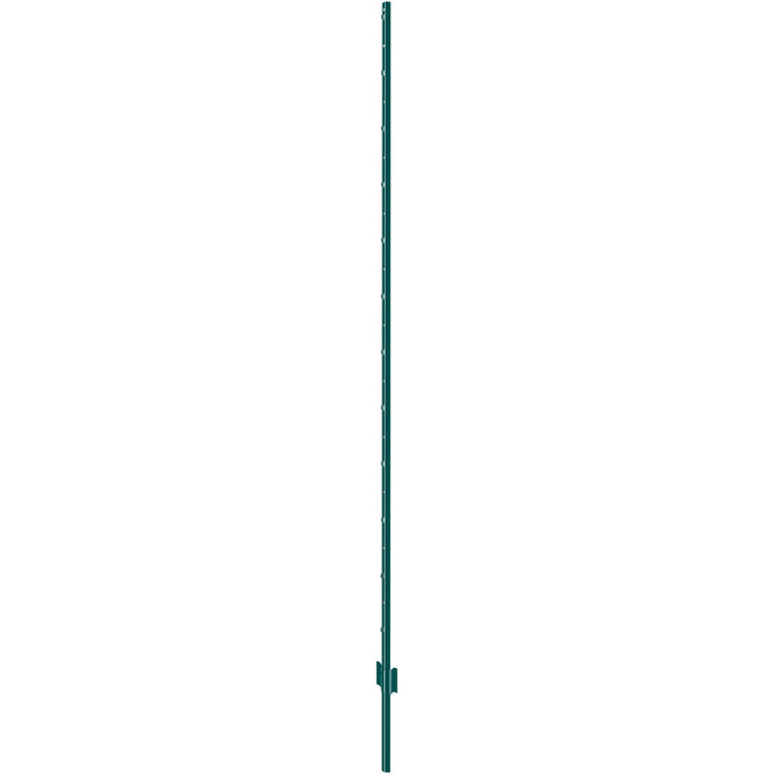 VEVOR 7 Feet Fence Post, 10 Pack U-Channel Heavy Duty Metal Fence Posts, Sturdy Steel Fence Stakes for Garden Yard, Lawn, Farms and Outdoor Wire Fencing, Green