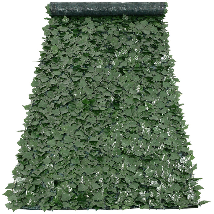 VEVOR Ivy Privacy Fence, 39 x 158in Artificial Green Wall Screen, Greenery Ivy Fence with Mesh Cloth Backing and Strengthened Joint, Faux Hedges Vine Leaf Decoration for Outdoor Garden, Yard, Balcony