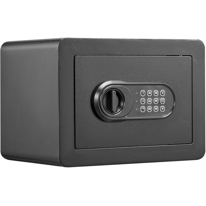 VEVOR Safe, 0.5 Cubic Feet Home Safe, Steel Security Safe with Digital Keypad and 2 Keys, Wall-Mounted Cabinet Safe Protect Cash, Gold, Jewelry, Documents for Home, Hotel, 350 x 250 x 250 mm