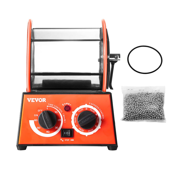 VEVOR 3kg Rotary Tumbler Surface Polisher Jewelry Polish Finish Machine Gem DIY