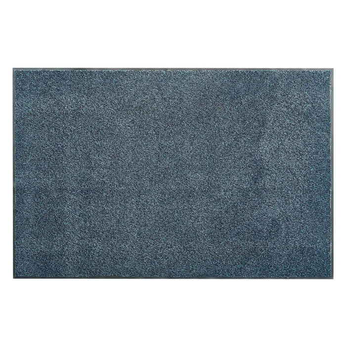 Front Door Mat, 1829 x 1219 mm Commercial Floor Mat for Indoor and Outdoor, Industrial Entrance Carpet with PVC Backing, Heavy Duty Washable Entry Rug for Hallway, Balcony, Garage, Slate Blue