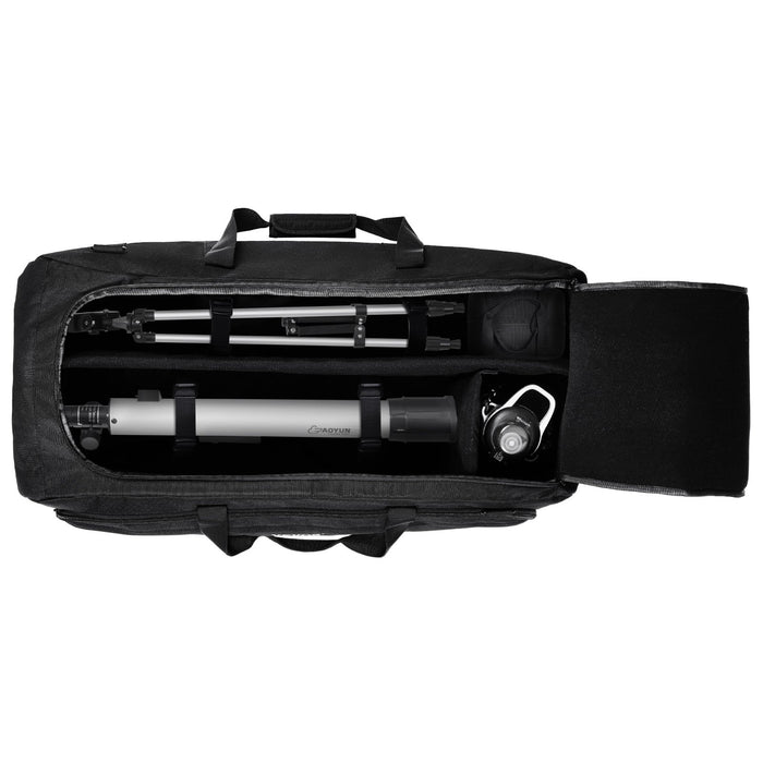 VEVOR Telescope Case, 770 mm, Telescope Storage Bag with Fixed Buckles, Multi-Pocket and Detachable Divider, Shock-Absorbent Telescope Carrying Case for Optical Tube & Tripod, Counterweight Pocket