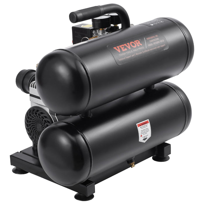 VEVOR Air Compressor Compact Portable Oil Free Compressor 18L 90 PSI