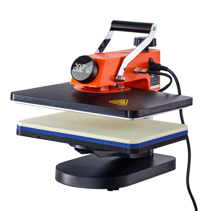 VEVOR Heat Press Machine 12x15in 5in1 Sublimation Transfer T-shirt Plate Mug Cup