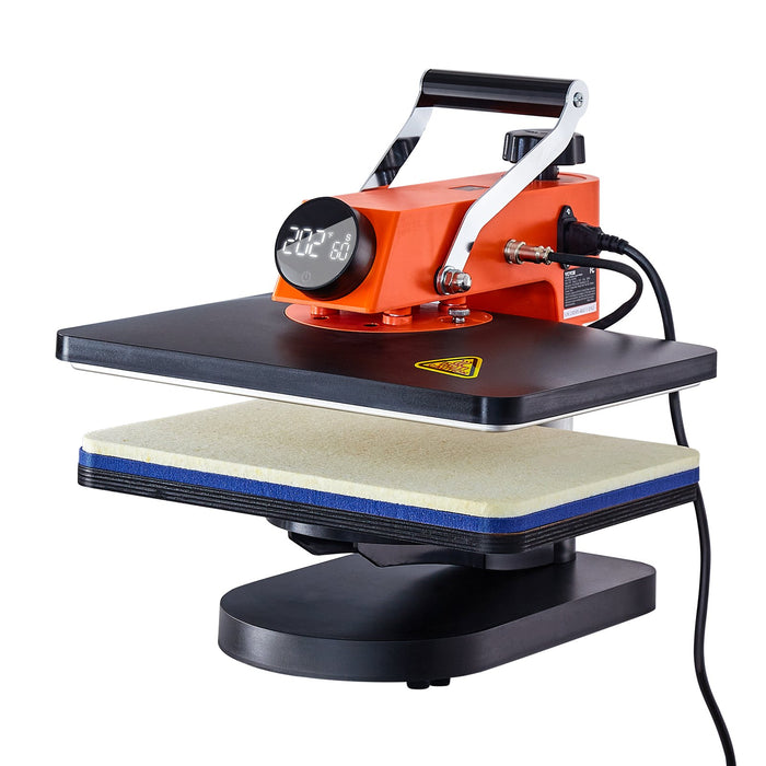 VEVOR Heat Press Machine 12x15in 5in1 Sublimation Transfer T-shirt Plate Mug Cup