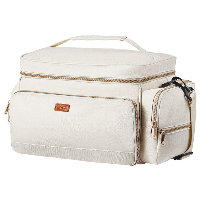 Breast Pump Bag, Breast Feeding Bag with Waterproof Mat, Fits for S1/S2, Pumping Accessories & Breastmilk Storage, Portable Pump Carrying Case for Work, Travel and Family Use, Beige