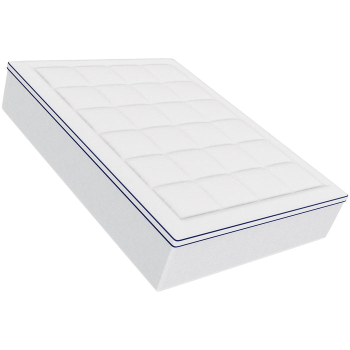 Mattress Topper, Queen Size, 25.4 mm Thickness, Fiber Fill Pad with Detachable & Washable, Comfortable, Supportive, Cooling, Breathable, with Detachable Bedside Pocket for Holding Small Items