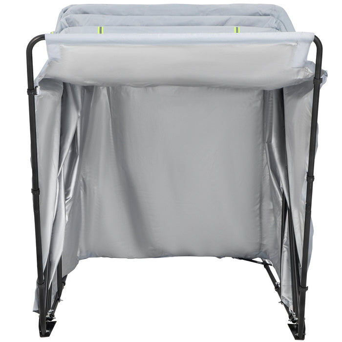 VEVOR Basket Truck, 8 Bushel Steel Canvas Laundry Basket, 3" Diameter Wheels Truck Cap Basket Canvas Laundry Cart Usually Used to Transport Clothes, Store Sundries Suitable for Hotel, Home, Hospital