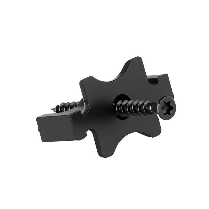 900PCS Hidden Deck Fasteners for Composite Decking Board, Universal Composite T Clips & Plastic Hidden Fasteners with Metal Screws,Polypropylene PP Clips Works with 6.5 mm Gaps, Black