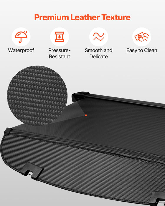 Retractable Cargo Cover, Upgraded Carbon Fiber Texture Trunk Cover, Anti-Peeping Luggage Privacy Shield, Easy Installation Security Shade Car Accessories, for Mazda CX-5 2017-2025 5-Seater