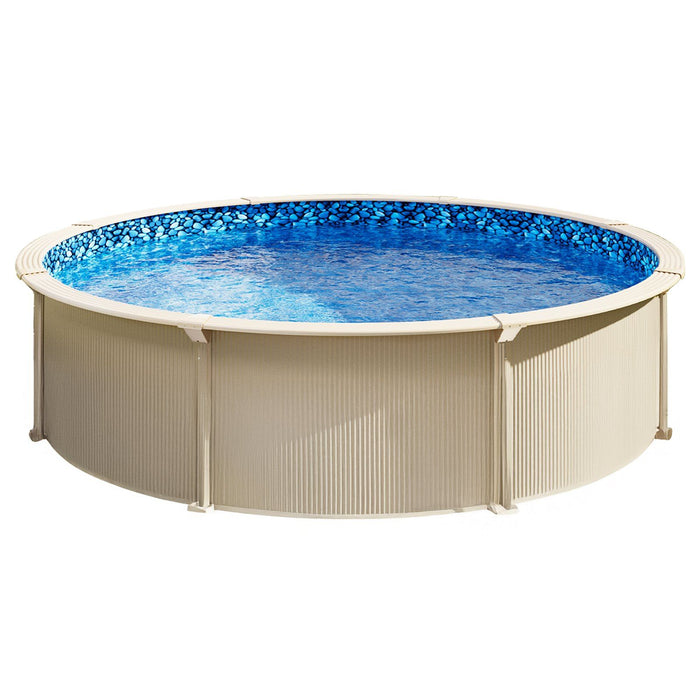 Pool Liner, 30ft Round Pool Liner, Uinbead Style, Durable Vinyl Pool Liner, Standard Gauge, 52in Wall Height, Pool Liner Replacement for Steel Sided Above-Ground Swimming Pools