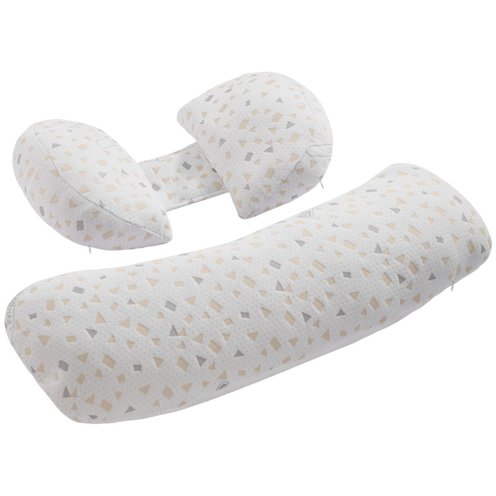 VEVOR Pregnancy Pillows, Adjustable Maternity Pillow for Pregnant Women, Soft Pregnancy Body Pillow with Removable & Washable Cover for Back Belly Hip Support, Lightweight and Portable