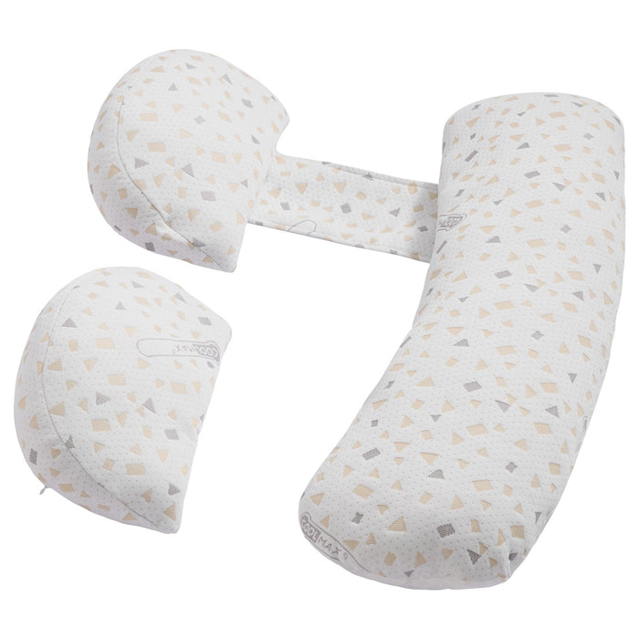 VEVOR Pregnancy Pillows, Adjustable Maternity Pillow for Pregnant Women, Soft Pregnancy Body Pillow with Removable & Washable Cover for Back Belly Hip Support, Lightweight and Portable