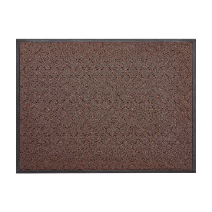 VEVOR Front Door Mat, 1194 x 889 mm Commercial Floor Mat for Indoor and Outdoor, Modern Stylish Carpet with TPE Backing, Heavy Duty Washable Entry Industrial Rug for Hallway, Balcony, Garage, Brown