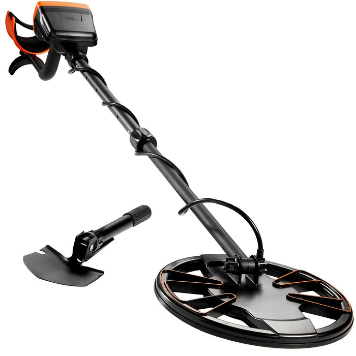 VEVOR Metal Detector for Adults&Kids, 250mm, Professional Adjustable Higher Accuracy Gold Detector, IP68 Waterproof Coil with LCD Display 7 Modes Advanced DSP Chip, for Detecting Gold Treasure Hunting