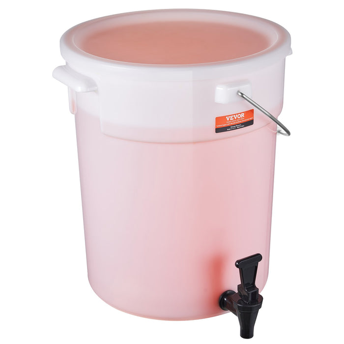VEVOR Beverage Dispenser, 5 Gallon Drink Dispensers for Parties, Plastic Juice Dispenser with Spigot and Lid, Iced Tea Lemonade Juice Water Dispenser, for Restaurants, Hotels, Parties