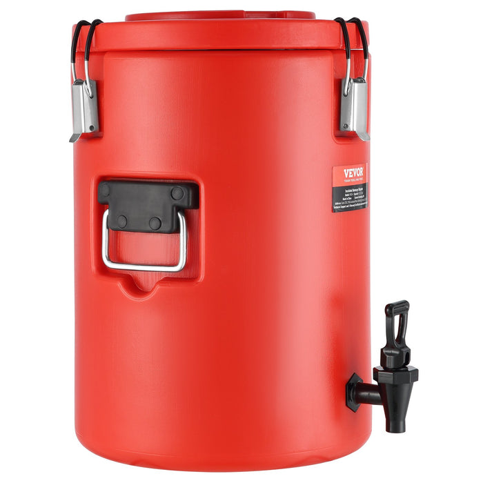 VEVOR Stainless Steel Insulated Beverage Dispenser, 17.2 Liter, Thermal Hot and Cold Drink Server Dispenser with Spigot Handle, Food-grade for Hot Tea Coffee Water Restaurant Drink Shop