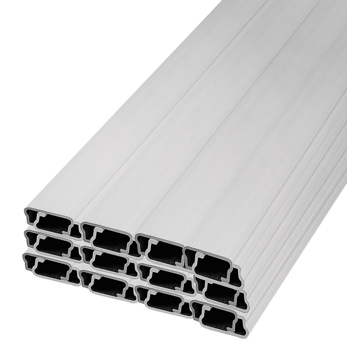 VEVOR Spring Wire and Lock Channel, 2m Spring Lock & U-Channel Bundle for Greenhouse, 50 Packs PE Coated Spring Wire & Aluminum Alloy Channel, Plastic Poly Film or Shade Cloth Attachment with Scre