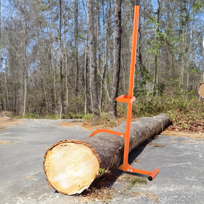 VEVOR Timberjack, 46.5 in, 4 in 1 Heavy Duty Steel Log Lifter, Multifunctional Log Roller Adjustable Cant Hook, Logging Tools Log Jack, Forestry Multitool for Rolling Cutting Lifting Logs