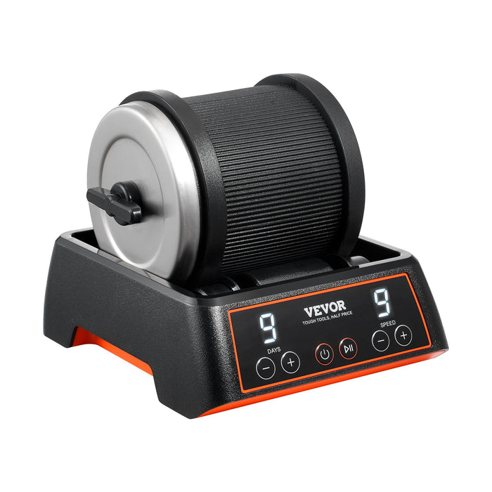 VEVOR Rock Tumbler Kit, 2.5 lbs Rock Polishing Kit, 9 Speed Settings 9-Day Polishing Timer Stone Polishing Kit, Rock Polisher with Rough Gemstones and Polishing Grits, Rock Polisher for Kids Adults