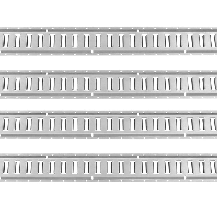VEVOR E Track Tie-Down Rail Kit, 24PCS 1524 mm E-Tracks Set Includes 8 Steel Rails & 8 O-Rings & 8 Tie-Offs with D-Ring, Versatile Trailer Securing Accessories for Cargo Motorcycles Bikes, 816 kg Load