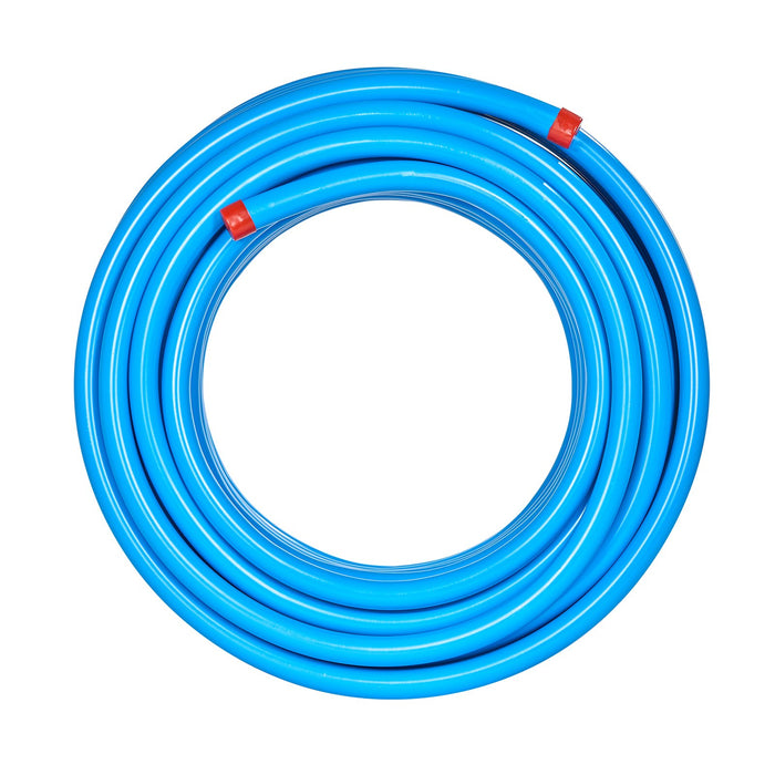 VEVOR Air Compressor Line Kit, 100FT x 3/4", HDPE-Aluminum Compressed Air Piping System, Leak-Proof, Pressure-Resistant & Easy-to-Install, Compressed Air Line Tubing Kit for Garages Workshops, Blue