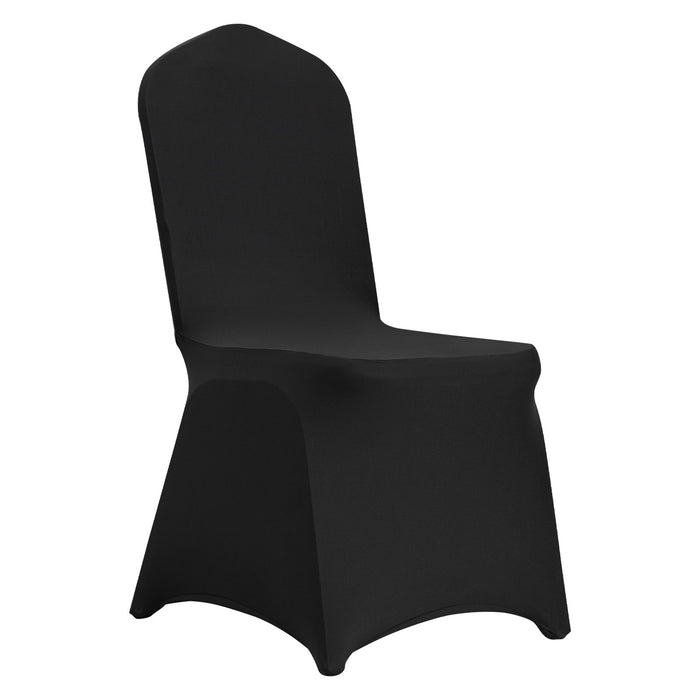 VEVOR Stretch Spandex Folding Chair Covers, Universal Fitted Chair Cover, Removable Washable Protective Slipcovers, for Wedding, Holiday, Banquet, Party, Celebration, Dining (30PCS Black)