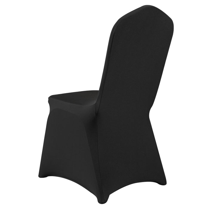 VEVOR Stretch Spandex Folding Chair Covers, Universal Fitted Chair Cover, Removable Washable Protective Slipcovers, for Wedding, Holiday, Banquet, Party, Celebration, Dining (30PCS Black)