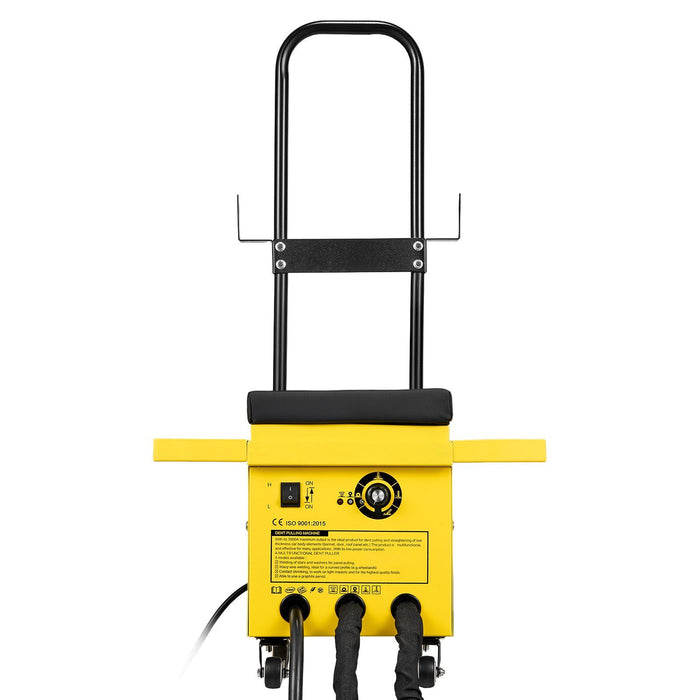 4.5KW Professional Stud Welder Dent Repair Kit with 2 Welding Guns & 6 Modes, All in One Dent Repair Workstation with Extended Handle, Padded Seat and Accessory Tray